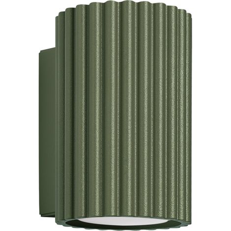 Applique murale ambre 1 GU10 vert olive ALU lumilo 16.687.56 (1/5)