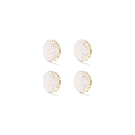4 joints d'étanchéité pour portes et fenêtres, bande d'étanchéité autocollante en mousse Bande d'isolation phonique EPDM type D (5 m) (1/5)