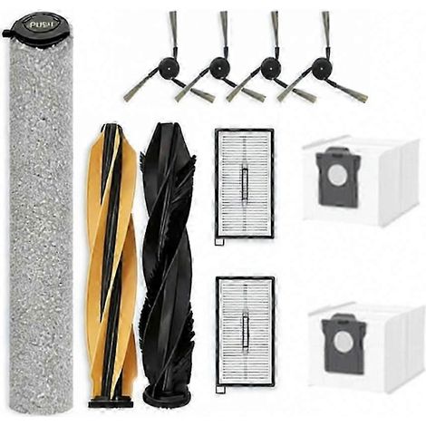 11 pièces pour aspirateur Dreame MOVA Z60 Ultra Roller : accessoires complets, brosse principale, rouleau, sac à poussière et filtre. (1/5)