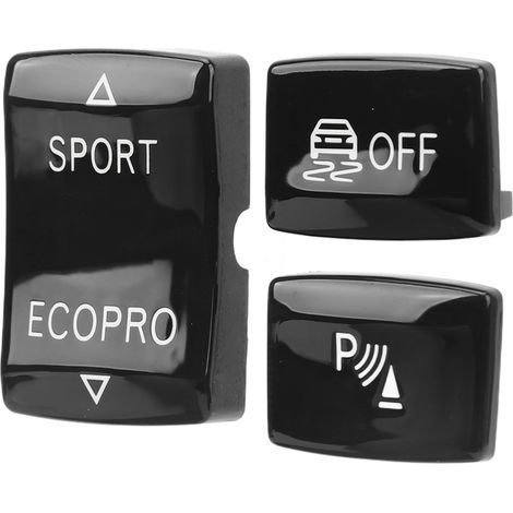 Kit interruttore cambio a 3 pulsanti 6131 9252 912-1 Interruttore antiscivolo Pulsante ESP Sport Sensore radar Chiave di ricambio per F20 F21 F22 F23 Nero (1/5)