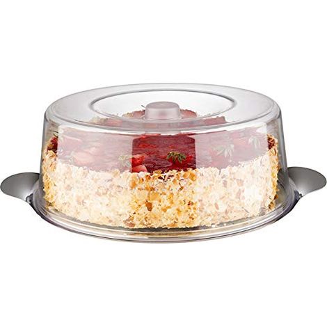 Vassoio di servizio aps acciaio inox trasparente 30 cm (1/4)