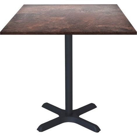 Table 70 x 70 cm - modèle Dina rouille roc