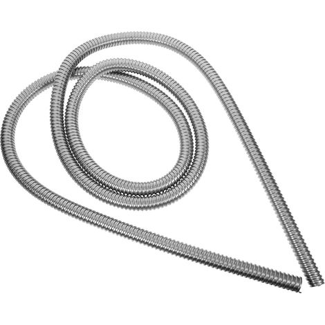 Organisateur de Câbles en Acier Inoxydable 304, Gaine Métallique Argenté Protection Flexible et Résistante à L’usure, Usage Automobile et Chantier, Tube de Rangement Solide (1/5)