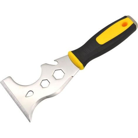 Couteau à argile en acier inoxydable 12 en 1, outil manuel antirouille facile à utiliser pour gratter la peinture et la colle (1/5)
