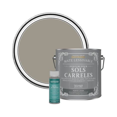 Peinture pour Sols Carrelés Mate Lessivable - Truffe (1/3)