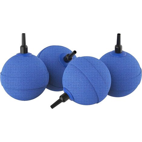 Lot de 4 diffuseurs d'air pour aquarium, en forme de boule de 5 cm, pour pompes à air, aquariums, seaux, bassins et systèmes hydroponiques. (1/4)
