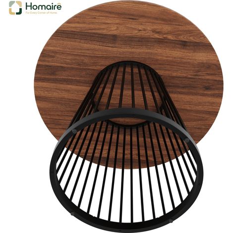 Esstisch MDF Schwarz 80 x 80 x 76 cm HOMAIRE (1/5)