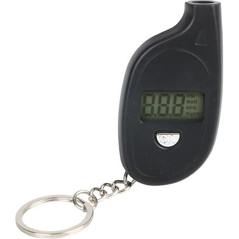 Manomètre de pression des pneus de voiture avec affichage numérique LCD et alarme de sécurité pour pneus de voiture et moto
