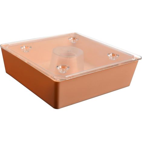 Mangeoire carrée en plastique pour ruche d'abeilles, bol d'eau et de nourriture pour fournitures d'apiculture