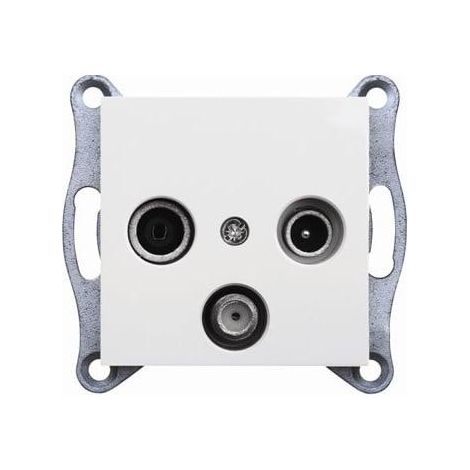 Hager WL3120 prise antenne murale blanche 75 ohms