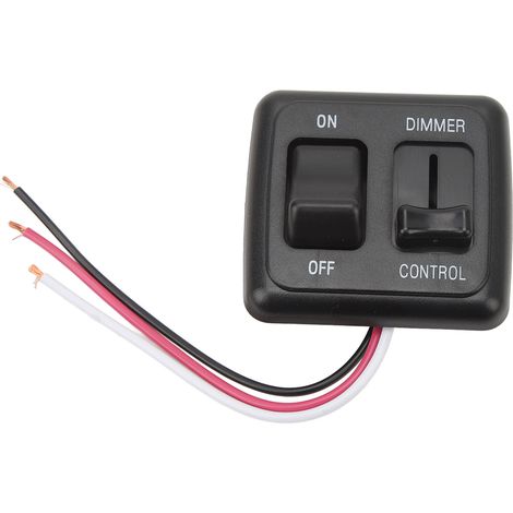 Interrupteur à bascule 12V DC avec variateur haute puissance pour LED, halogène, incandescent - camping-car, voiture, camion, bandeau lumineux (1/5)
