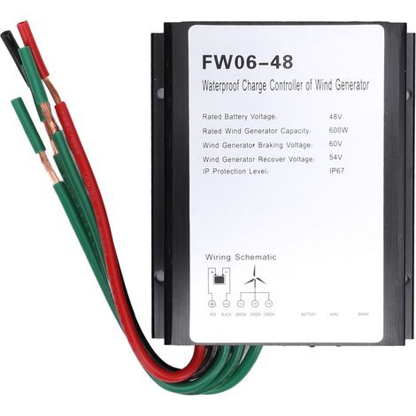 48V MPPT LED-Laderegler für Windkraftanlagen, IP67 wasserdicht, automatisch, für Generatoren von 0-600W (1/5)