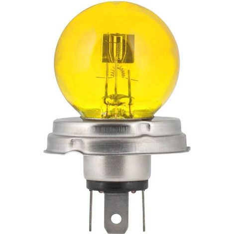 Ampoule 6V 45/40W P45t jaune – Pour phare avant voiture, moto, tracteur – Éclairage universel avec 2 filaments