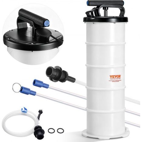 Extracteur de Fluide 6,5 L Pompe à Vide d'Aspiration Vidange d'Huile Moteur Manuel avec Jauge et Tuyau d'Aspiration pour Changement d'Huile Facile Évacuation des Fluides Automobiles sous Vide (1/4)