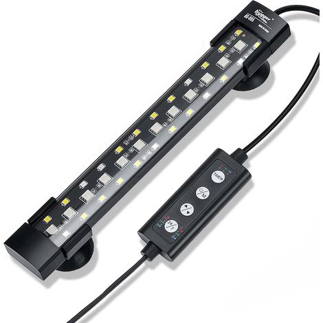 1 Lumière LED Aquarium Spectre Complet 7 Couleurs Minuterie Réglable Étanche IP68 Pour Réservoir Poisson
