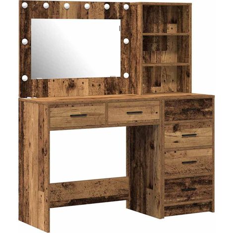 Maison Exclusive - Schminktisch mit Regal Braun 78,5 x 41 x 135 c