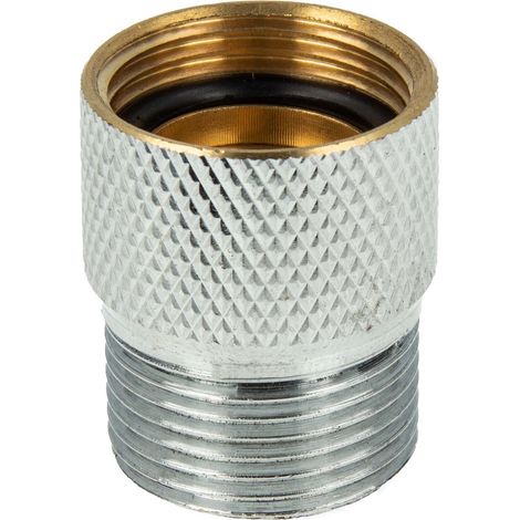tecuro Schlauchplatzsicherung 3/4 Zoll, für Wasch- und Spülmaschinenschläuche, Messing verchromt (1/5)