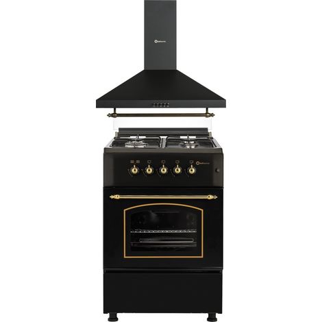 SOLTHERMIC COMBO PACK NEGRO RÚSTICO COCINA + CAMPANA DE 90