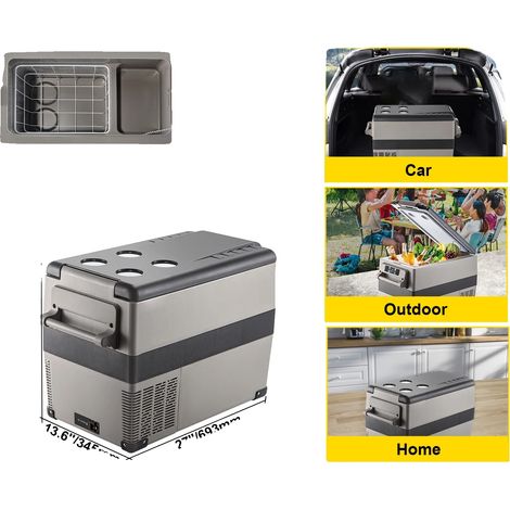 Réfrigérateur de voiture, portable, refroidissement efficace, 45L (1/2)