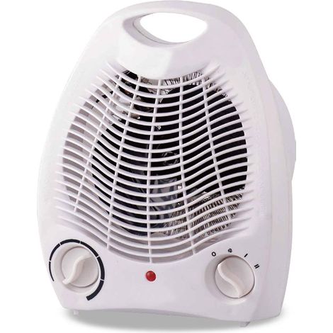 Chauffage de salle de bain avec protection contre la surchauffe et la surchauffe, pour pièces jusqu'à 20 m², blanc (1/5)