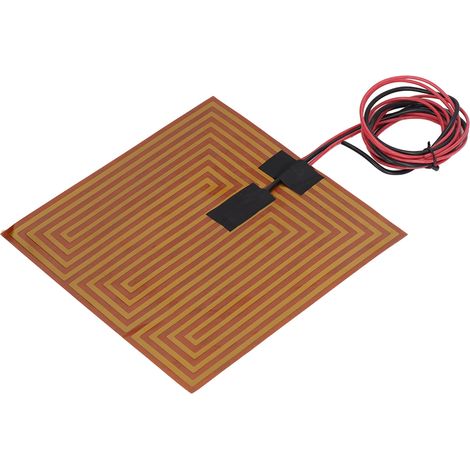 Film chauffant PI flexible 150°C 20x20cm, plaque chauffante adhésive 12V 120W pour imprimante 3D, élément chauffant à coller (1/5)
