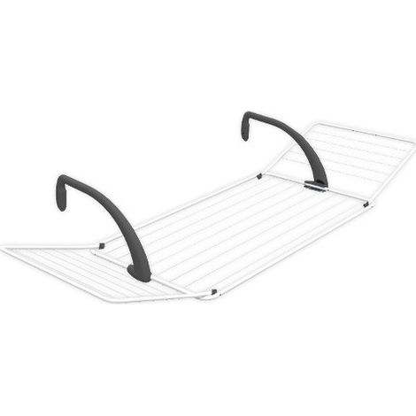 cintre à linge de balcon "breeze" vileda noir 18 m