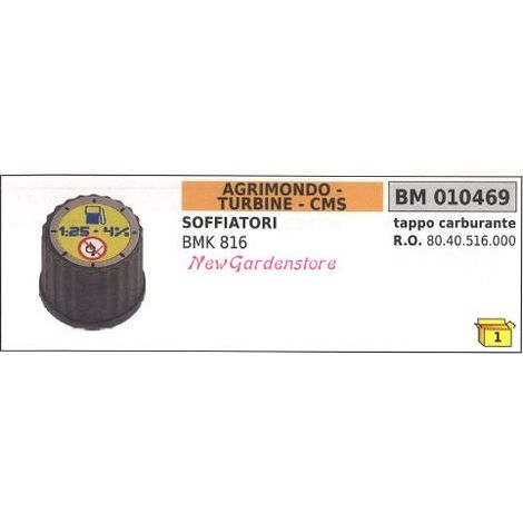 Tappo serbatoio carburante AGRIMONDO soffiatore BMK 816 010469
