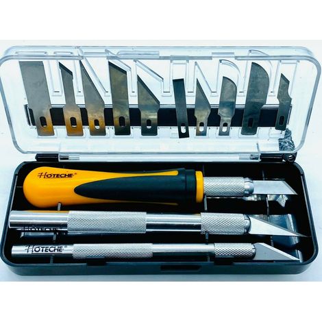 Set Coltelli di Precisione Tagliabalsa in kit da 16 Pezzi TAGLIERINI varie lame