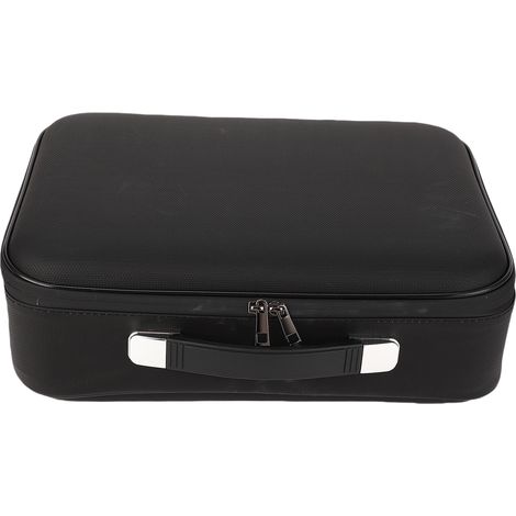 Boîte à documents ignifugée portable à coque rigide, avec 13 compartiments pour dossiers, idéale pour la maison et le bureau. (1/5)