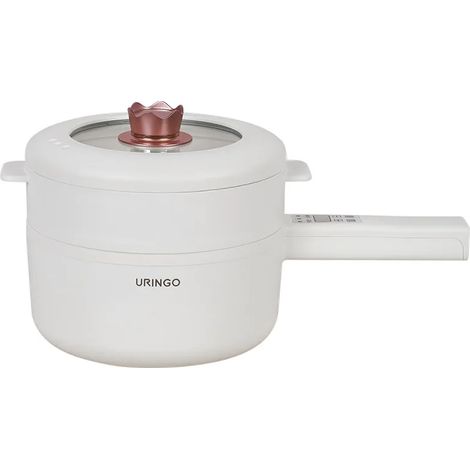 Cuiseur à riz intelligent 1,6 L (avec panier vapeur), portable et multifonctionnel, avec cuve intérieure en céramique. (1/5)