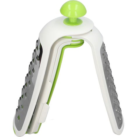 Râpe pliante multifonction en acier inoxydable, lot de râpes combinées vertes (1/5)