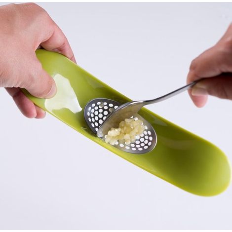 Spremiaglio - Bilanciere verde - Acciaio inossidabile - Utensile da cucina con manico Spremiaglio (1/4)