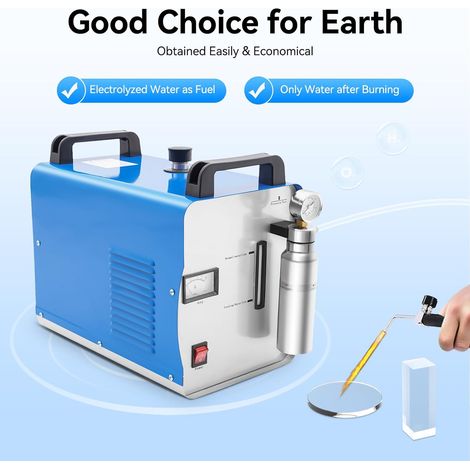 400W 220V Sauerstoff Wasserstoff HHO Gas Flammengenerator Poliermaschine Brenner Acrylschweißmaschine Brenner Acryl Poliermaschine H180 95L