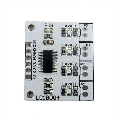 Módulo controlador de sensor de líquido para torre de agua de tanque de peces Arduino de 4 dígitos y 5 V CC, sin pines. (1/5)