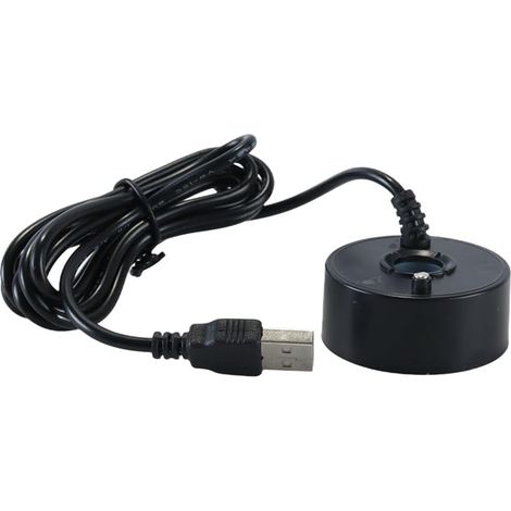 Mini brumisateur USB 5V pour Fontaine, Petit Bassin, rocaille, Aquarium, aménagement paysager (Noir) (1/5)
