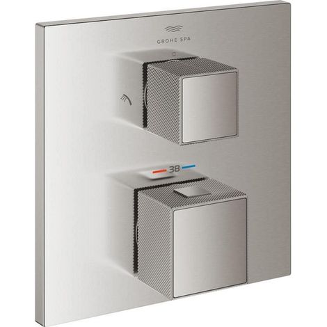 THM-Bain de douche. Tout. Brill. PC 24428 FMS Poignée avec structure nervurée en acier superdur (1/4)