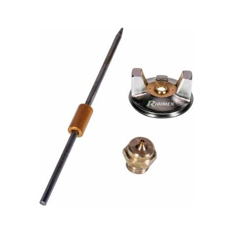 Ribimex – Kit buse 2,5mm pour pistolet à peinture – Accessoire compresseur pneumatique – Compatible modèles PRACPPS30 et PRACPPI31 – Pour peinture précise (1/2)