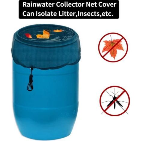 Filet de couverture - Citerne de pluie - 2 pièces - Empêche les débris - Protection contre les animaux (1/4)
