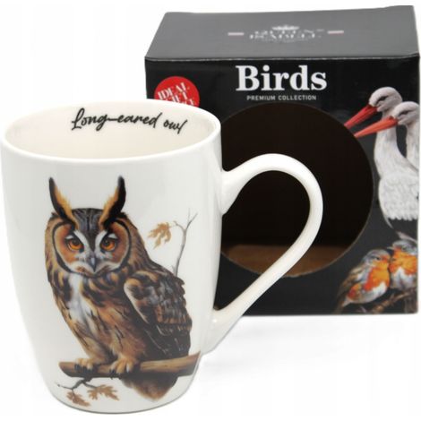 Taza de porcelana con la imagen de un búho. PARA REGALO. (1/5)