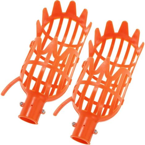 Lot De 2 Dispositif De Cueillette De Fruits sans Manche Outil Léger en Plastique pour Arbouse Poire Et Autres Fruits Ramasseur De Fruit Pratique pour Jardin sans Escabeau (1/5)
