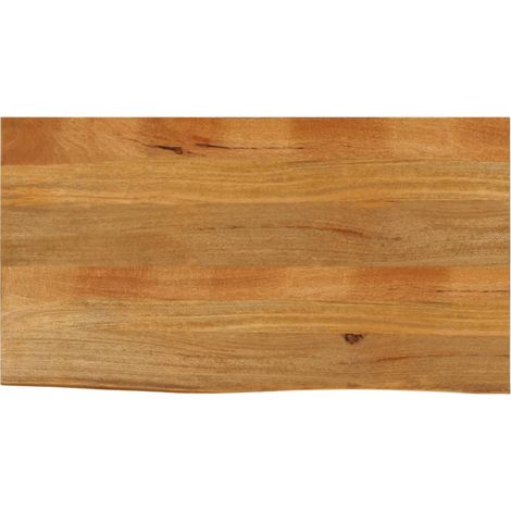 Tischplatte mit Baumkante 110x60x2,5 cm Massivholz Mango