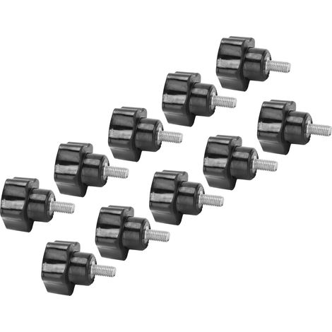 10 Stück M5x25x10 Spannmuttern mit fünfzackigem Sterngriff, Drehmaschinenzubehör (1/5)