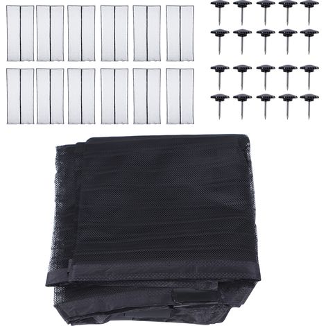 120 x 210 cm Magnetischer, schwarzer Insektenschutz-Türvorhang aus Polyester, einzelnes Insektenschutzgitter mit Polyester-Kantenabdeckung (1/5)