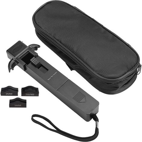 High-precision live fibre detector for fibre optic identification with 3 adapters (1/5)