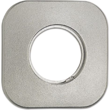 Rosette für Außenzylinder AZ mit Bohrung ø 30 mm, 60 x 60 mm, Stahl vernickelt (1/3)