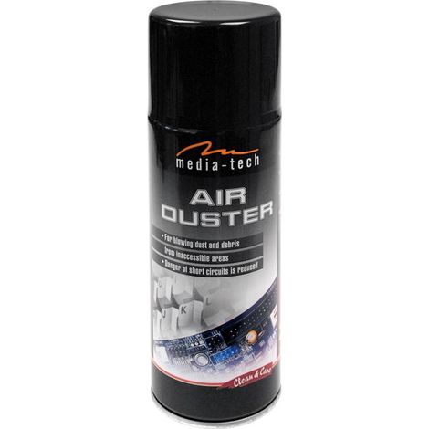 Spolveratore ad aria compressa - Gas compresso (allo stato liquido) in uno spray per rimuovere polvere e sporco mediante pressione