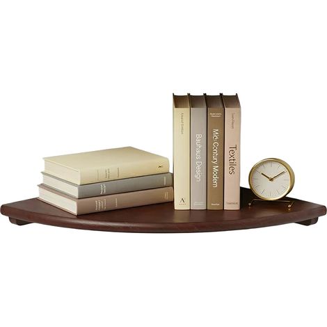 Mensola angolare Relaxdays 3x40x40 cm, noce, soggiorno, decorazioni, portata 5 kg, sospesa, marrone scuro