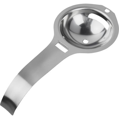Séparateur d'œufs en Acier Inoxydable 304 - Séparateur Jaune et Blanc avec Poignée Longue et Anneau de Suspension, Outil de Cuisine (1/5)