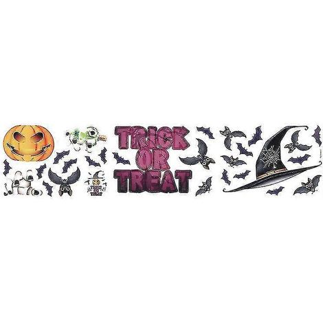 3 hojas de pegatinas de Halloween para decoración de Halloween (1/3)