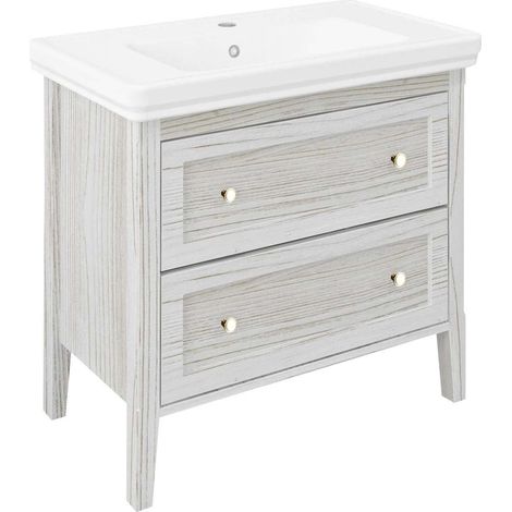 Sapho Cross - Mobile lavabo 85x81x47 cm, bianco CR291 (1/3)